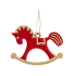 Ёлочная игрушка Лошадка (красный) - Фото 1