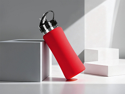 Бутылка для воды Bottle C1, soft touch, 600 мл (Красный)