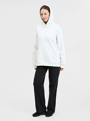 Худи унисекс оверсайз Songo, молочно-белое