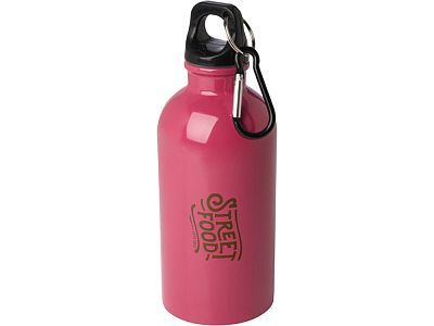 Одностенная бутылка для воды с карабином Oregon, 400 мл