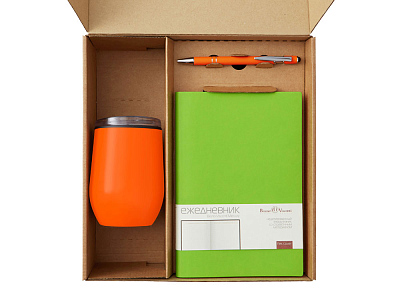 Набор Writea с ежедневником, ручкой и термокружкой