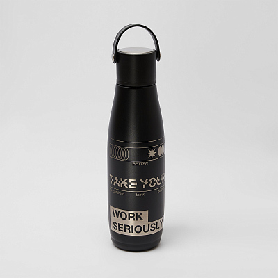 Термобутылка вакуумная герметичная Боска (Bosca), черная