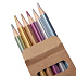 Набор цветных карандашей METALLIC, 6 цветов - Фото 1