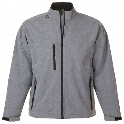 Куртка мужская на молнии Relax 340  (Серый меланж)