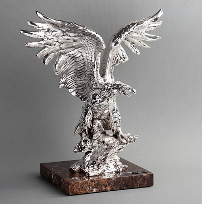 Скульптура "Орел"  (Серебристый)