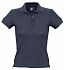 Рубашка поло женская People 210, темно-синяя (navy) - Фото 1