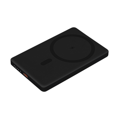 Внешний аккумулятор Atlantis PD 5000mAh с функцией беспроводной зарядки 15W, черный (Чёрный)