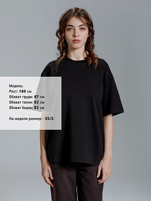 Футболка оверсайз Kangas, черная