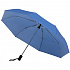 Зонт складной Manifest Color со светоотражающим куполом, синий - Фото 3