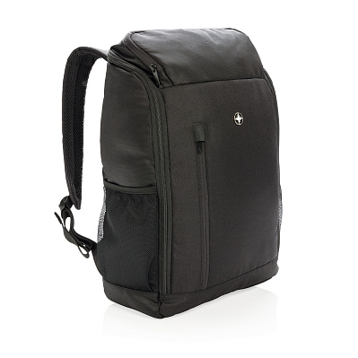 Рюкзак для ноутбука Swiss Peak из rPET AWARE™, 15'' (Черный;)