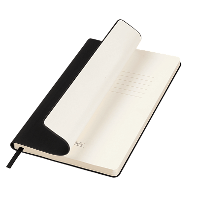 Ежедневник Спарк (Spark) недатированный, черный (с упаковкой, со стикерами)