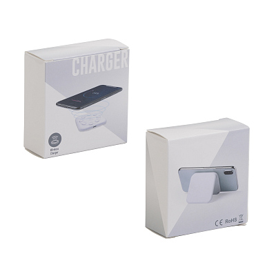 Настольное беспроводное зарядное устройство-подставка "Satellite" , белый