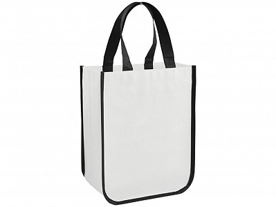 Ламинированная сумка для покупок, малая, 80 г/м2 (Белый)