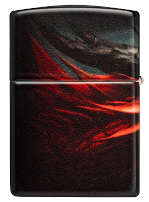 Зажигалка ZIPPO Dragon Design с покрытием 540 Matte, латунь/сталь, черная, 38x13x57 мм