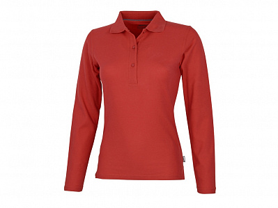 Рубашка поло Point женская с длинным рукавом (Красный)