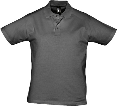 Рубашка поло мужская Prescott Men 170, темно-серая (Серый)