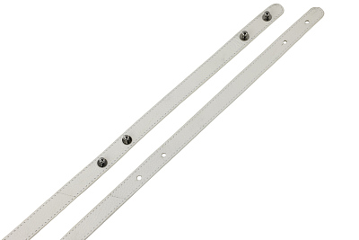 Сумка кросс-боди женская BUGATTI Elsa, белая, воловья кожа/полиэстер, 19х5,5х14 см