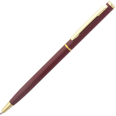 Ручка шариковая Hotel Gold, ver.2, матовая бордовая (Бордовый)
