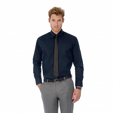 Рубашка мужская с длинным рукавом Sharp LSL/men  (Темно-синий)