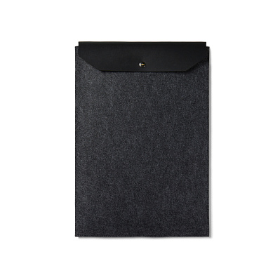 Чехол для ноутбука VINGA Albon из переработанного фетра GRS, 17’’ (Черный;)