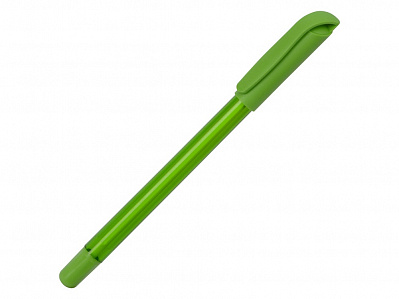 Ручка шариковая пластиковая Delta из переработанных контейнеров (Зеленый)