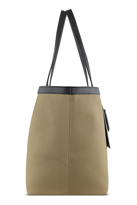 Сумка-тоут женская большая BUGATTI Elena, песочная, канвас, полиуретан, 58 x 22 x 31,5 см