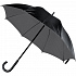 Зонт-трость Downtown, черный с серым - Фото 1