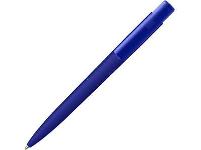 Ручка металлическая шариковая RECYCLED PET PEN PRO K transparent GUM soft-touch (Синий)