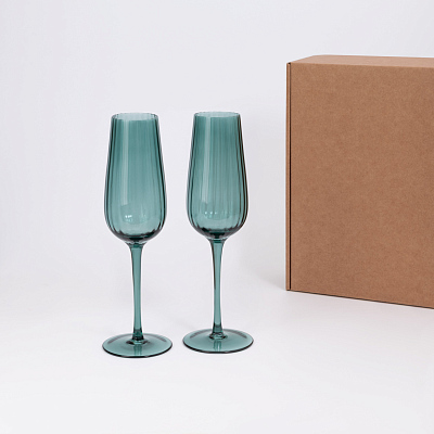 Подарочный набор 2 бокала для шампанского Capri