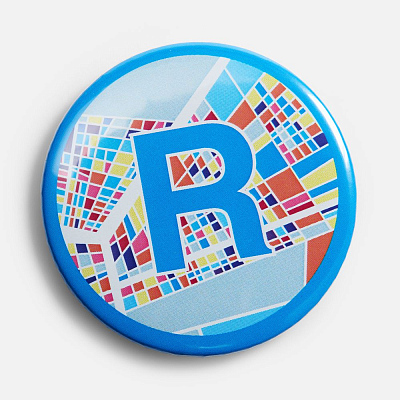 Значок закатной Pinback Print, L