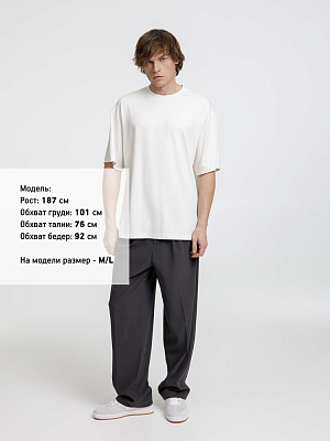 Футболка оверсайз унисекс Lavinia, белая