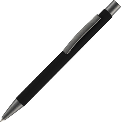Ручка шариковая Atento Soft Touch, черная (Черный)