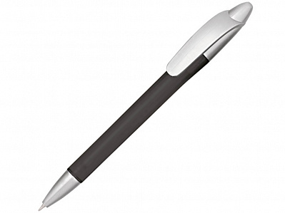 Ручка пластиковая шариковая Кейдж (Черный/серебристый)