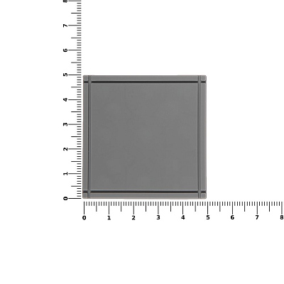 Лейбл из ПВХ Dzeta, L, серый