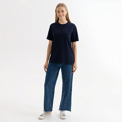 Футболка унисекс KRIS, 150 гр., темно-синяя, размер XL