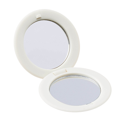 Зеркало Dewal Beauty серия "Прованс" карманное круглое, цвет бежевый