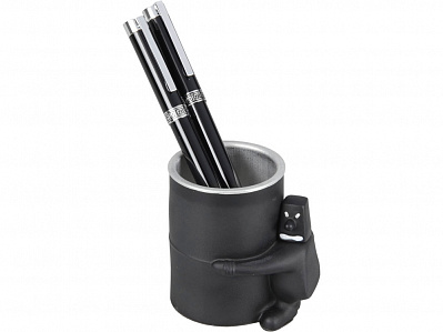 Набор: блекмэн Джей, ручка шариковая, автоматический карандаш (Черный/серебристый)