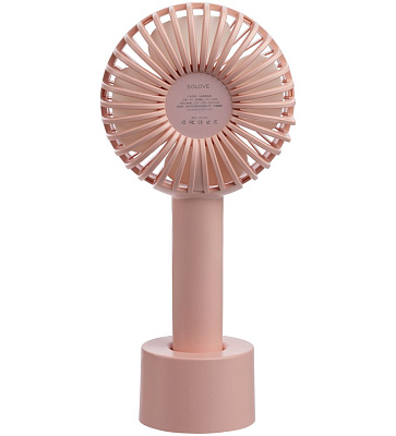 Портативный вентилятор Solove N9, розовый