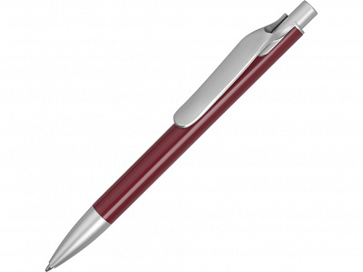 Ручка металлическая шариковая Large (Бордовый/серебристый)