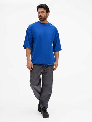 Футболка унисекс оверсайз T1, синяя