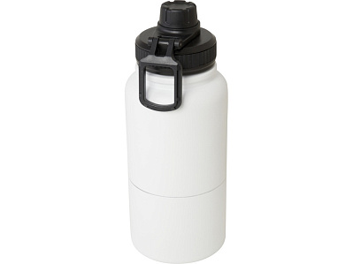 Бутылка-термос для воды Dupeca, 870 мл (Белый, черный)