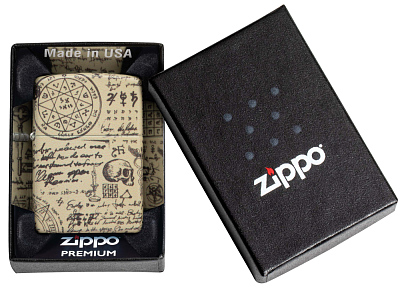 Зажигалка ZIPPO Alchemy Design с покрытием 540 Matte, латунь/сталь, бежевая, матовая, 38x13x57 мм