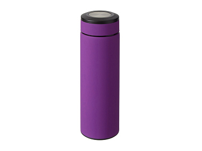 Вакуумный термос Vacuum Flask C1, soft touch, 420мл (Фиолетовый/черный/серебристый)