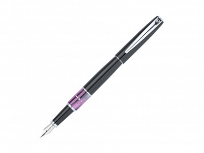 Ручка перьевая Libra (Черный/фиолетовый/серебристый)