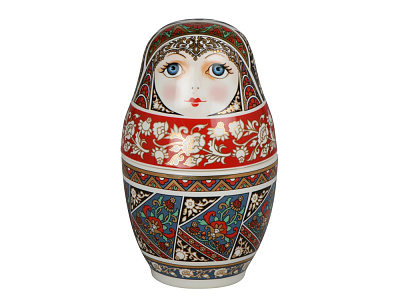 Подарочный набор Матрешка: штоф, платок