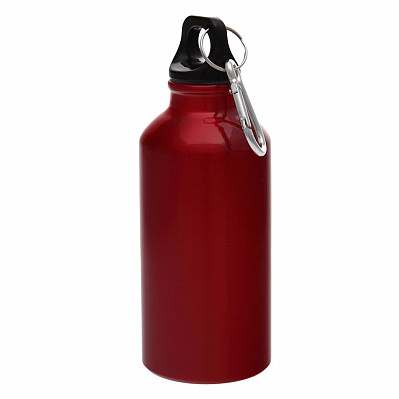 Бутылка для воды с карабином MENTO, 400мл (Красный)