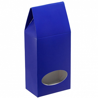 Коробка с окном English Breakfast, синяя (Синий)