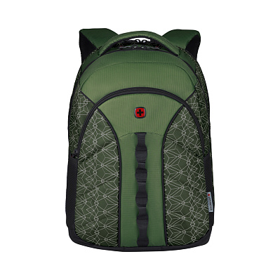 Рюкзак WENGER Sun 16''  со светоотражающим принтом, полиэстер, 35x27x47 см, 27 л (Зеленый)