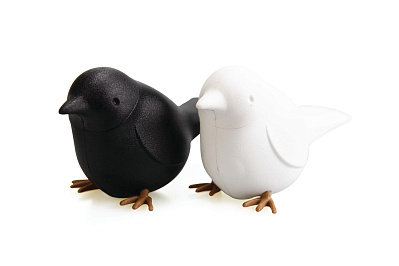 Набор для специй Sparrow Salt &amp; Pepper (Черно-белый)