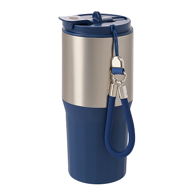 Термокружка вакуумная Авеню (Avenue), синяя